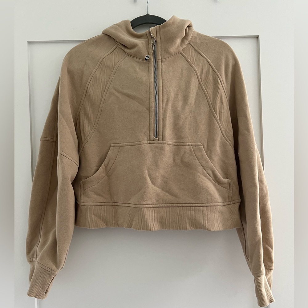 Lululemon cropped half zip scuba hoodie